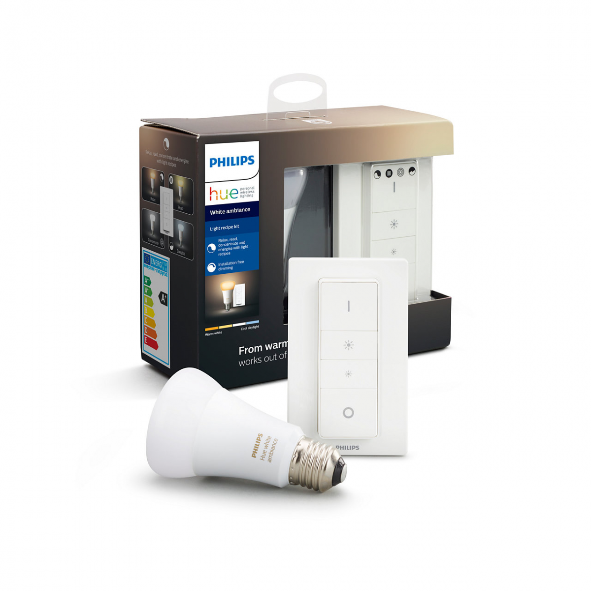 Philips Hue E27 Draadloze Dimmerset White Ambiance