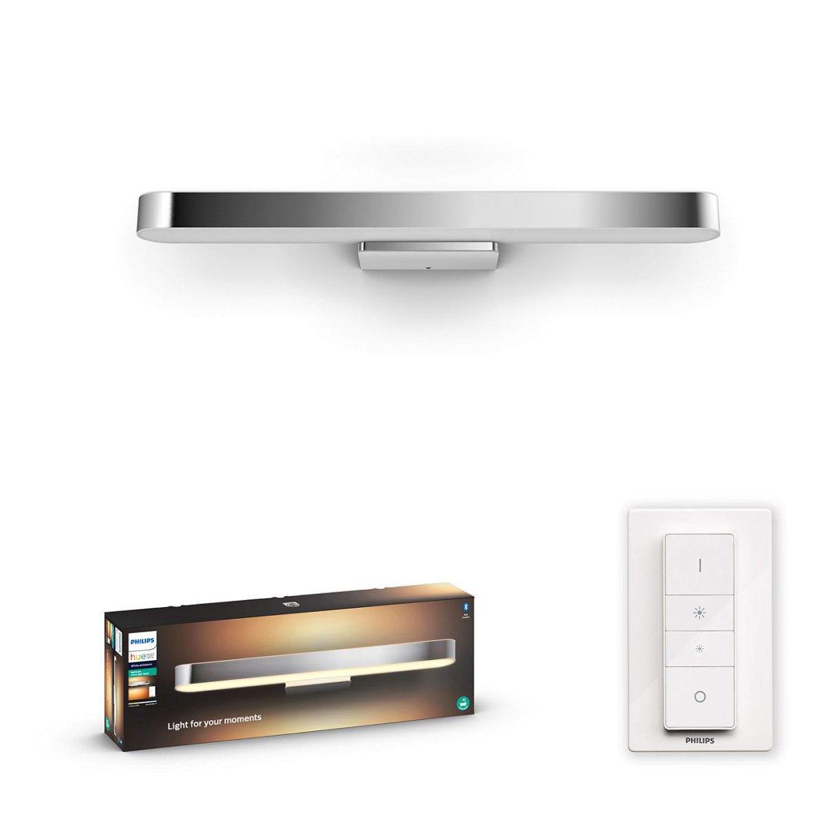 Adore spiegel verlichting aluminium klein met bluetooth