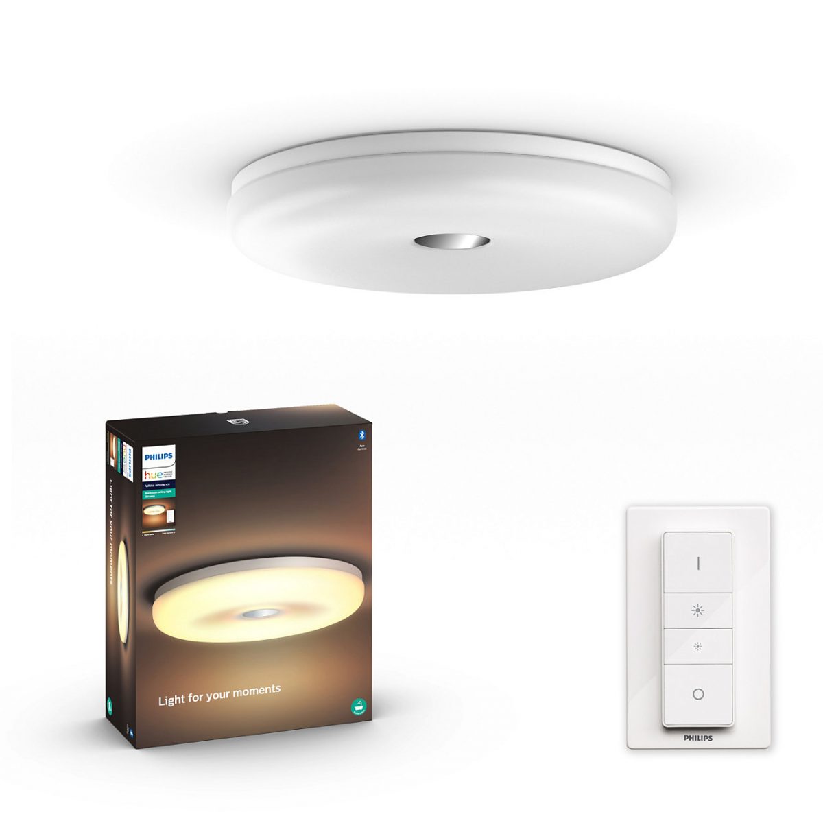 Struana badkamer plafondlamp met dimmer