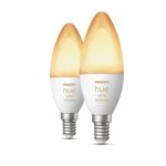 Philips Hue E14 kaarslamp white ambiance 470lm 2-pack