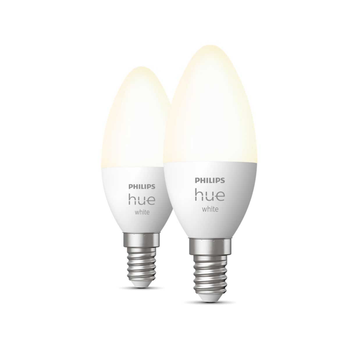 Philips Hue E14 kaarslamp wit 470lm 2-pack