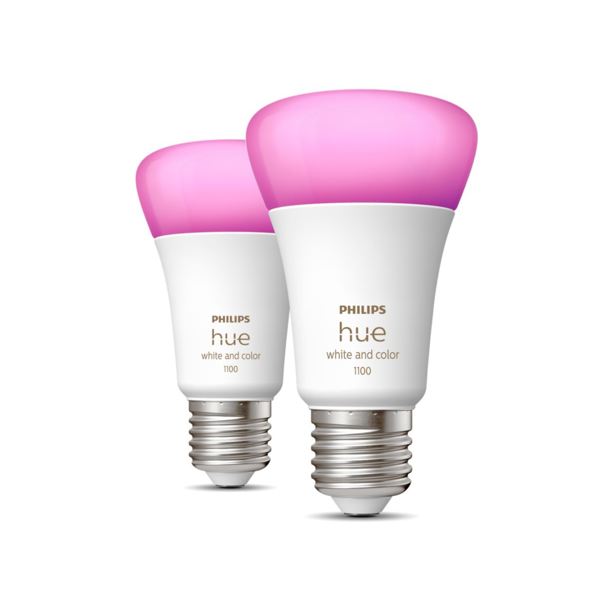 Philips Hue E27 white and color ambiance 1100lm 2-pack