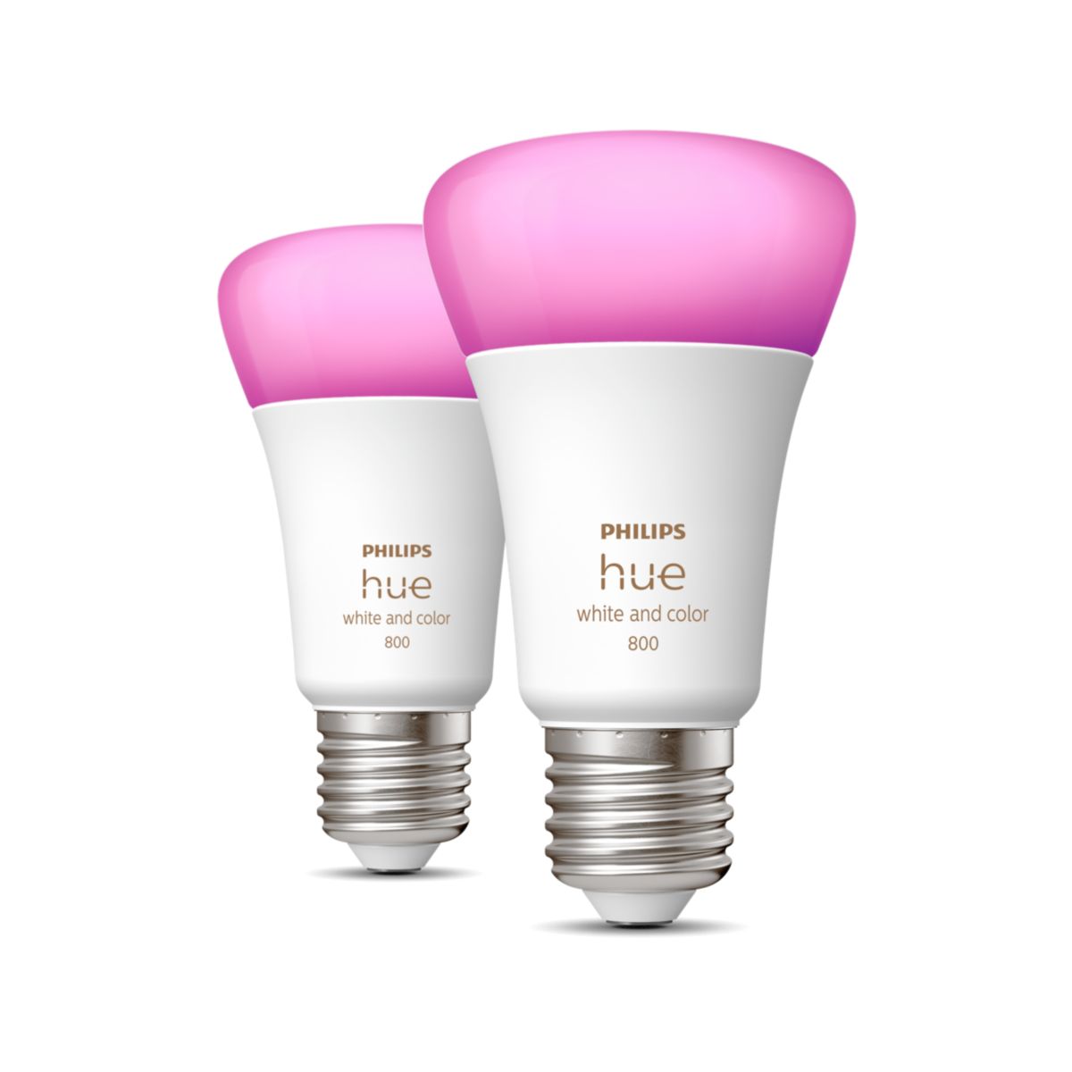 Philips Hue E27 white and color ambiance 800lm 2-pack