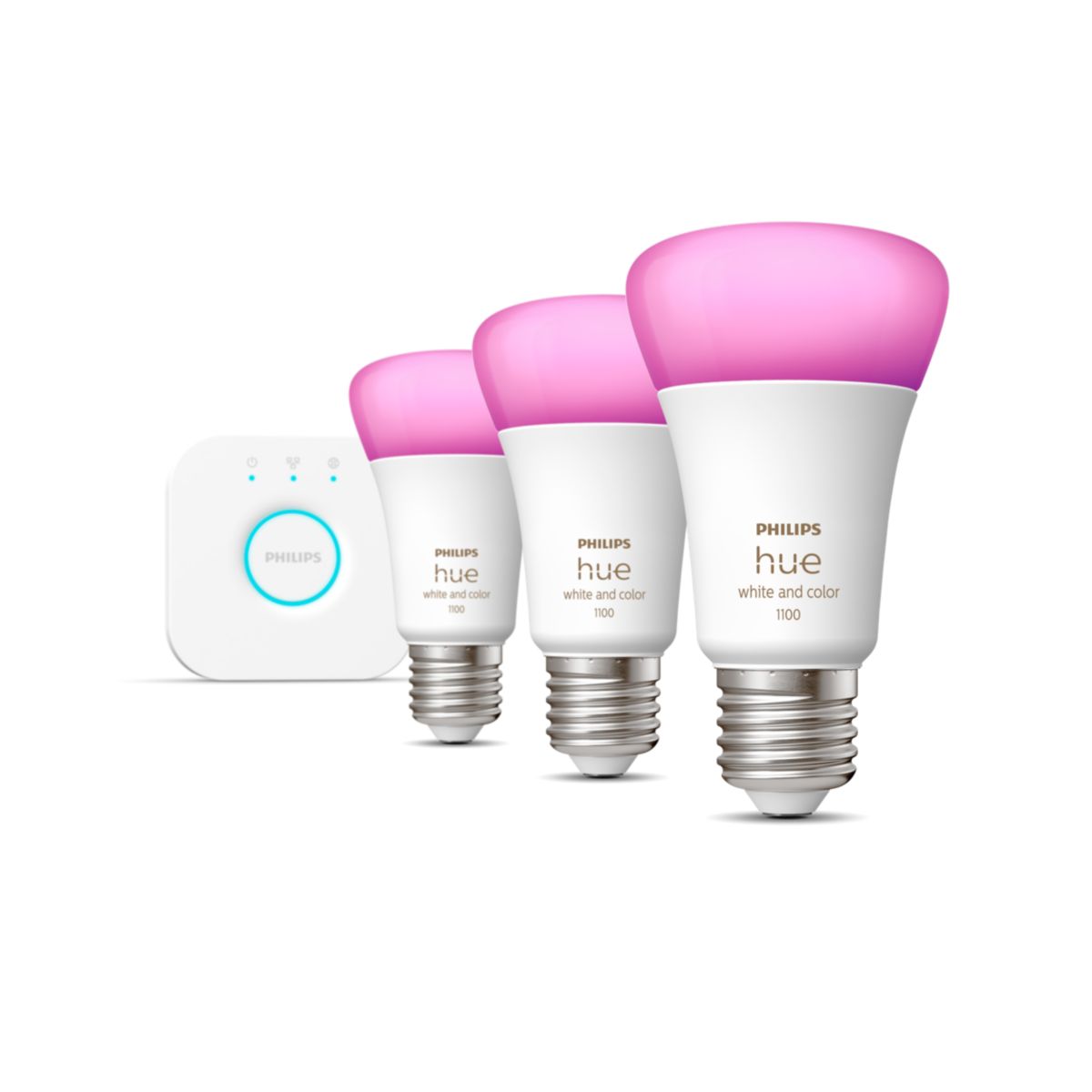 Philips Hue starterkit e27 white and color ambiance 1100lm 3x