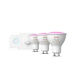 Philips Hue starterkit gu10 white and color ambiance 3x + smart button